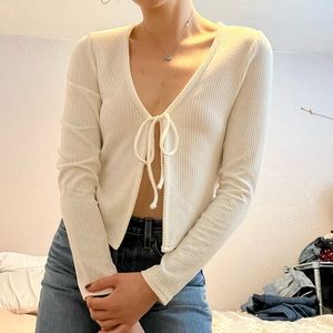 Tie front blouse